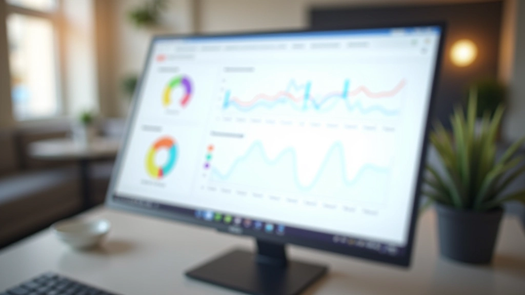 Analytický dashboard s SEO metrikami a grafy