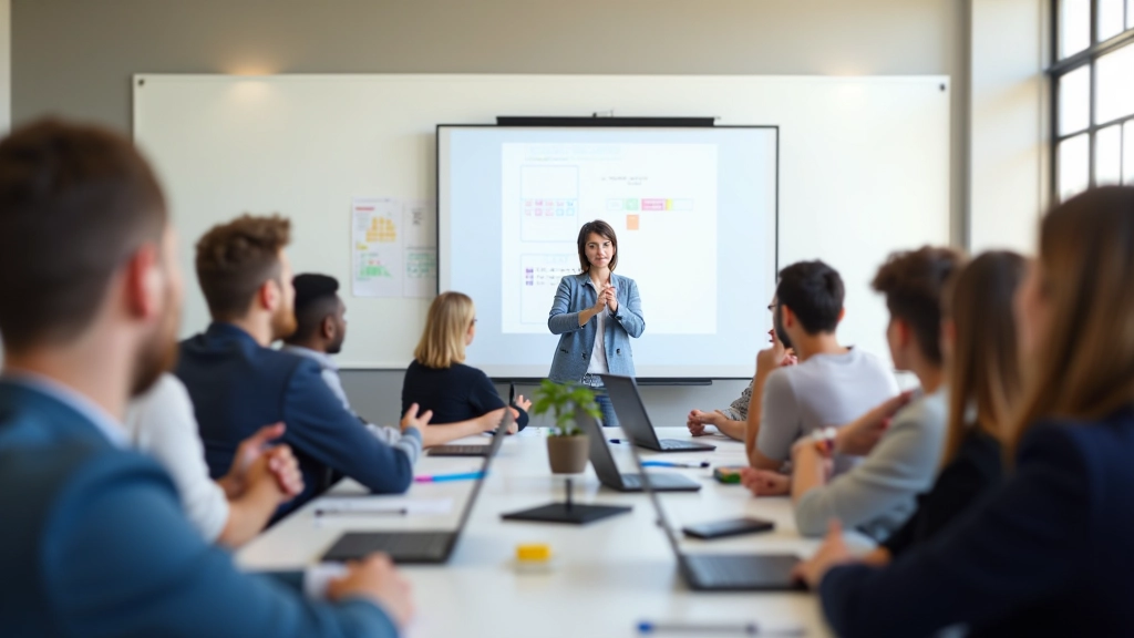 Školitel vedoucí workshop o sociálních sítích